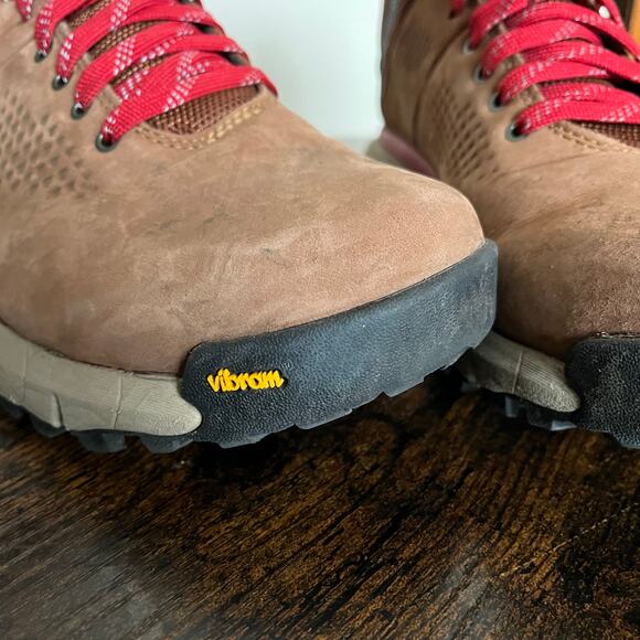 Danner Boots Mens 9 Trail 2650 Mid Waterproof GoreTex Vibram Brown Hiking - Picture 8 of 9